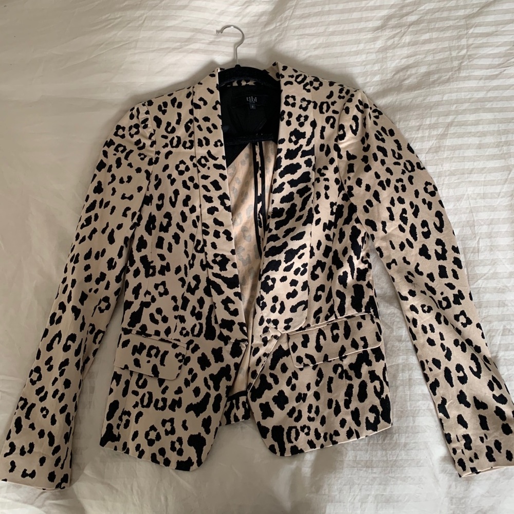 TIBI CHEETAH PRINT BLAZER